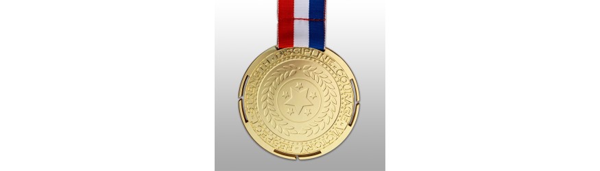 100MM MOTIVATION MEDAL (3MM THICK) - GOLD, SILVER OR BRONZE